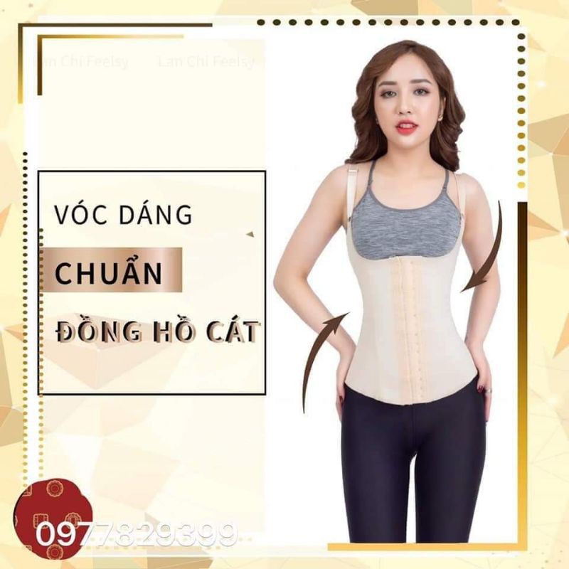 áo gile latex chuẩn hãng- siết chặt tạo hốc eo