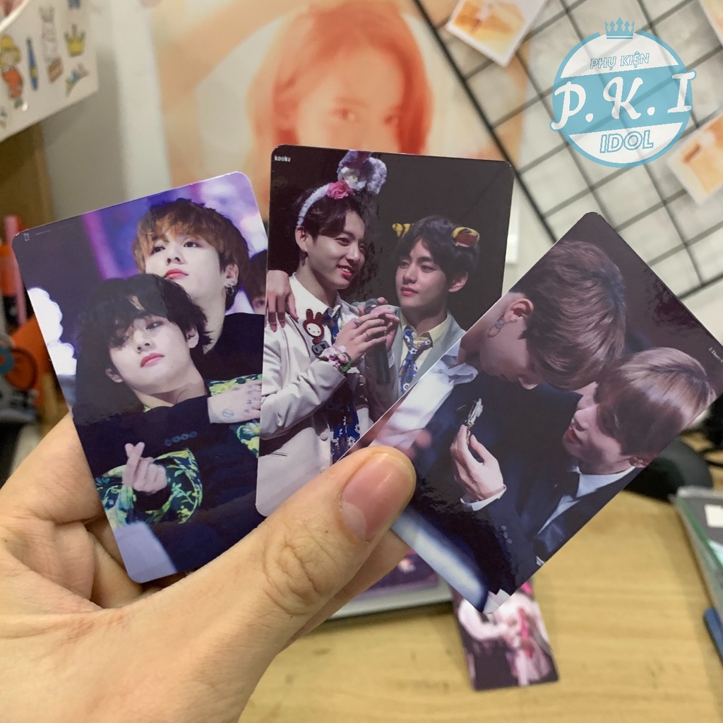 Sưu Tầm - Bộ 18 Card Đôi V x JungKook Siêu Nét - Thích Hợp Làm QUÀ TẶNG ĐẶC BIỆT