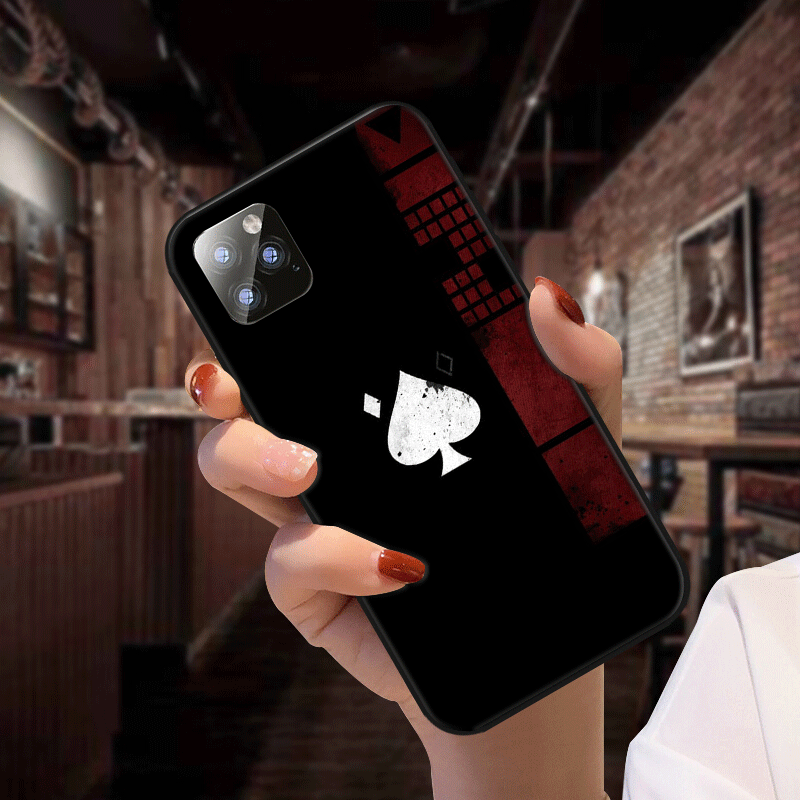 Ốp Điện Thoại In Hình Bộ Bài Poker Độc Đáo Cho Iphone X Xr Xs Max Iphone 11 Pro Max Se