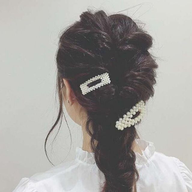 SET 4 KẸP TÓC MÁI ĐÍNH ĐÁ HOT 2019- SET 4 BẤM MÁI-PK81