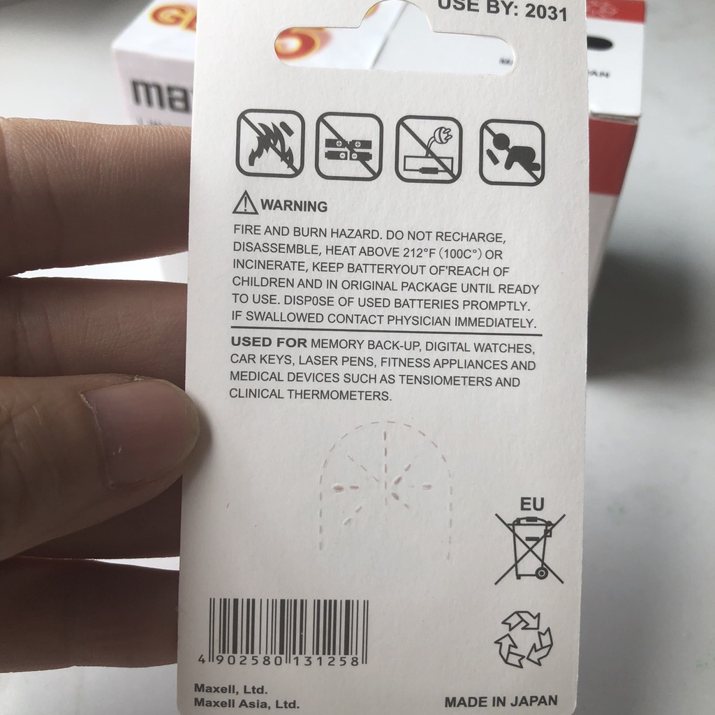 Hộp 10 Vỉ Tặng Thêm 5 Vỉ Pin CR2032 Maxell - Hàng Chính Hãng
