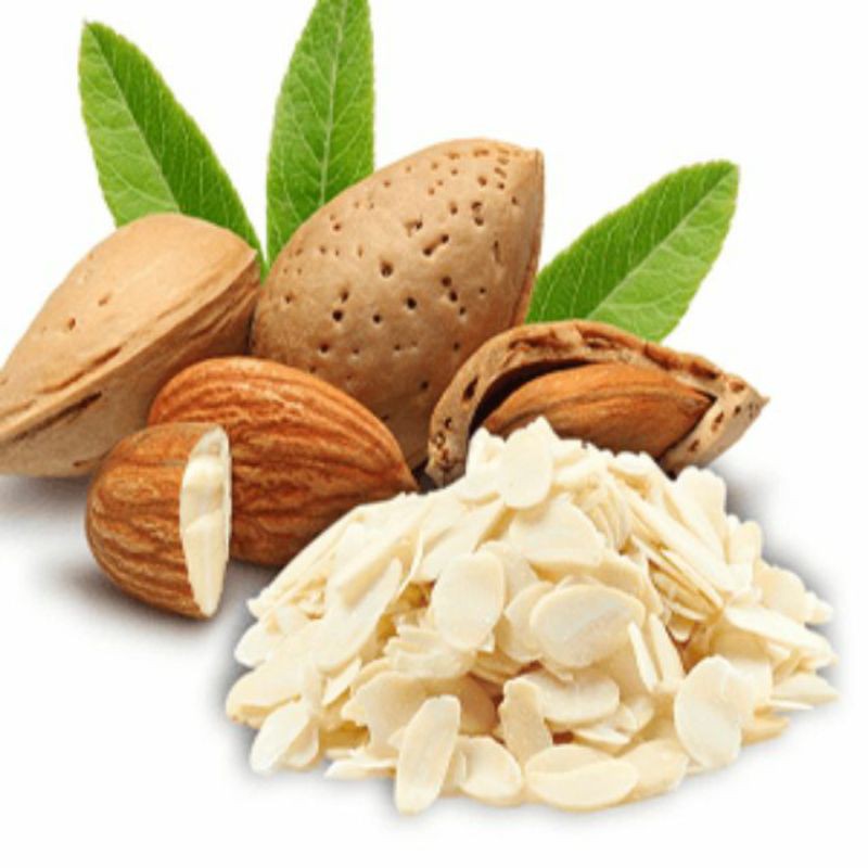 Hạnh nhân cắt lát dùng nấu chè khúc Bạch,trang trí bánh mix các loại...