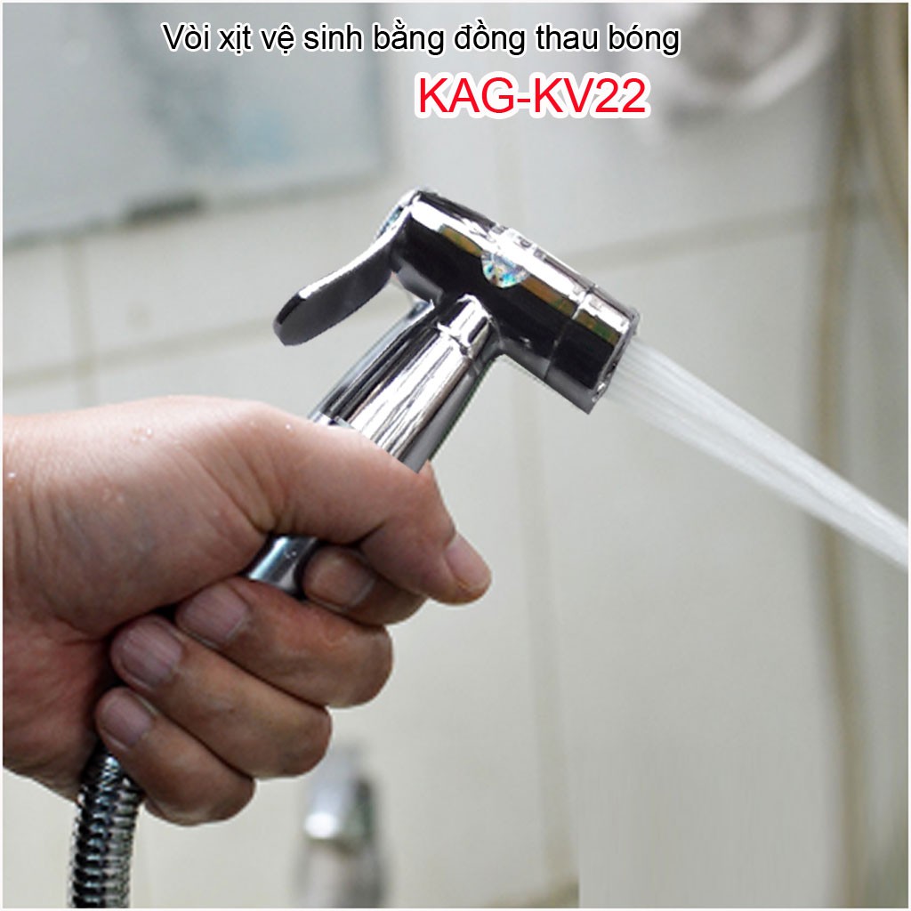 Vòi xịt vệ sinh cao cấp, vòi rửa vệ sinh cao cấp KAG-KV22