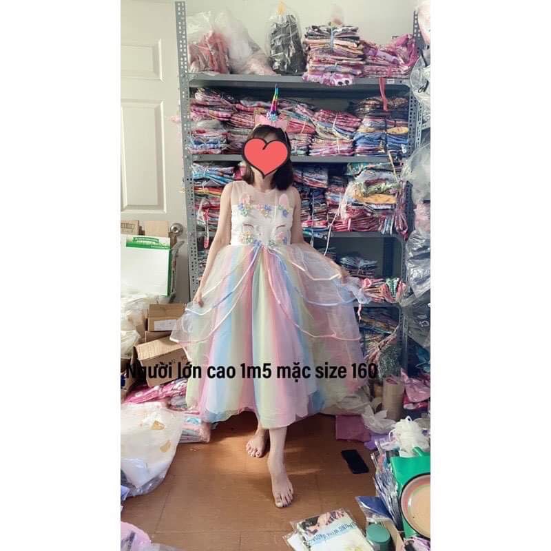 Đầm váy pony dài - Đầm công chúa pony cực xinh cho bé gái