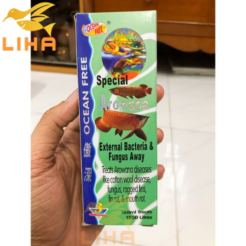 Chai Số 3 Ocean Free Trị Nấm, Rách Vây, Thối Vây, Vết Thương và Diệt Khuẩn Cho Cá Rồng