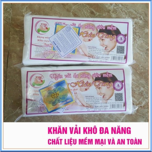 [200gr/gói] Combo 10 khăn vải khô đa năng Hiền Trang - an toàn cho bé