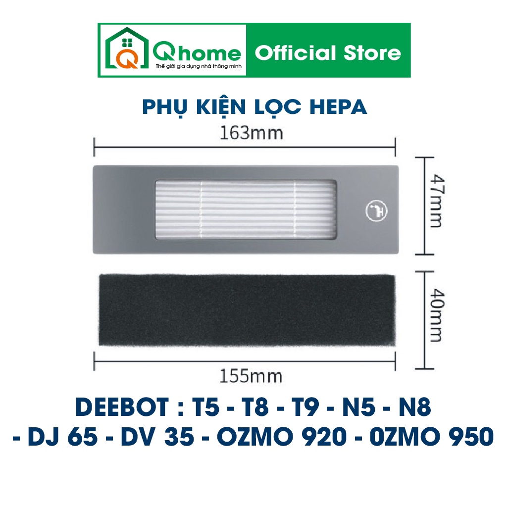 Phụ kiện Robot Ecovacs Deebot T8 Aivi, T5 Max, T8 Power, T9 Aivi, T9, T9 Max, Dn …