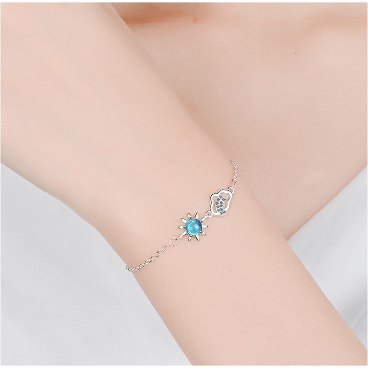 Lắc Tay Nữ Mây Và Trời Bạc Ý S925 - L2366 - Bảo Ngọc Jewelry