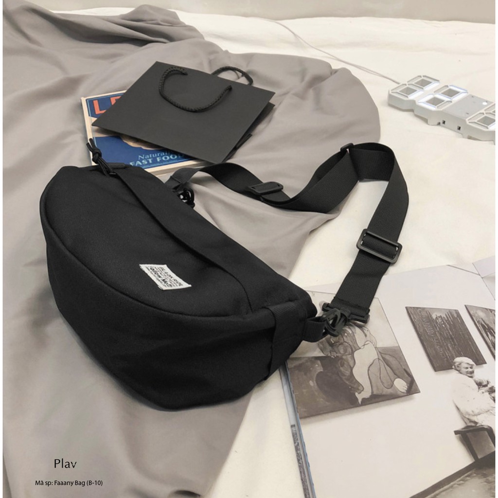 Túi đeo chéo 𝗙𝗮𝗮𝗮𝗻𝘆 𝗕𝗮𝗴 vải Oxford unisex (B-10) -Plav