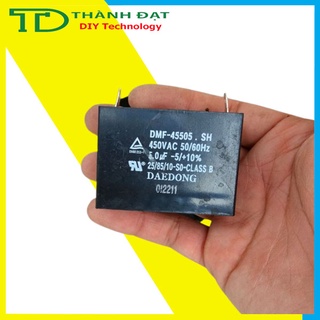 Tụ quạt điều hòa 5uf 450vac -5/+10% chân gài