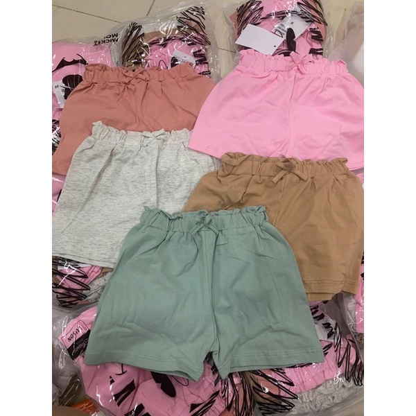 Set 5 quần đùi HM cho bé gái