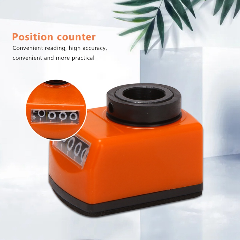 Bộ đếm chỉ báo vị trí 1PCS 14mm Hiển thị vị trí 4 chữ số Chỉ báo vị trí kỹ thuật số Máy công cụ Bộ đếm công nghiệp
