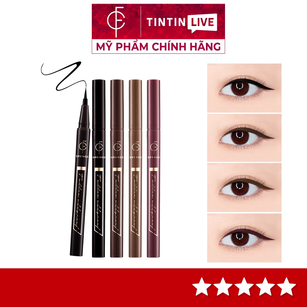 Bút kẻ mắt FORENCOS TATTOO ALLPROOF EYELINER chống nước, chống trôi, không lem Hàn Quốc