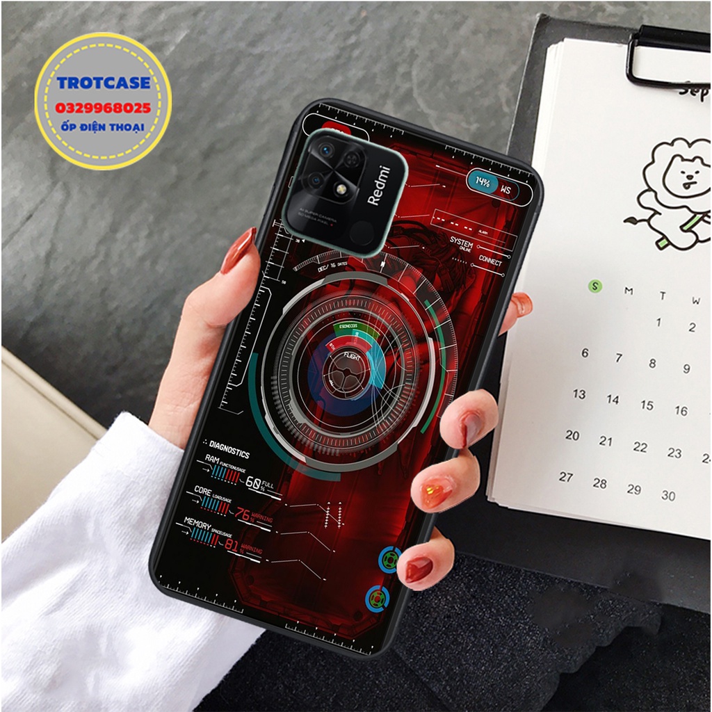 Ốp lưng điện thoại Xiaomi Redmi 10C - in hình vân điện quang vàng và điện quang xanh mới , siêu sắc nét