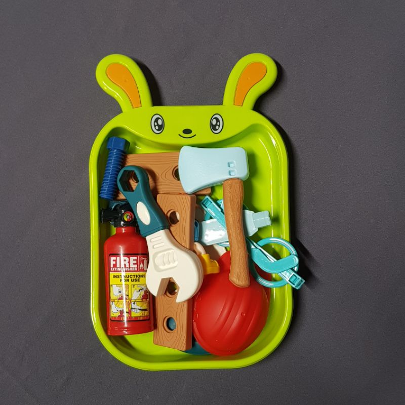 Khay đồ chơi dụng cụ sửa chữa, cứu hoả A380-218