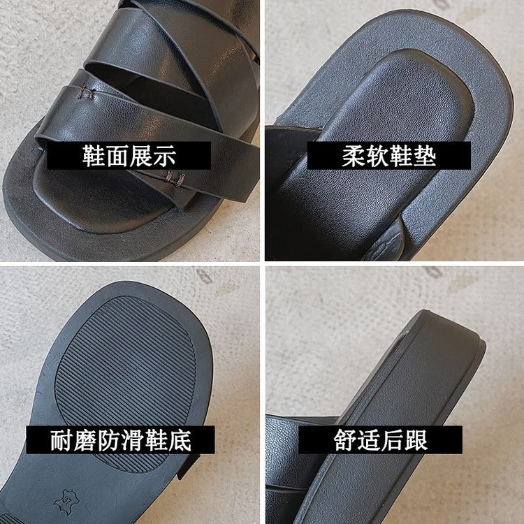 [ Mã 66CBSALE giảm 30K đơn 200K] Xăng đan Đế Thấp Mũi Vuông Thời Trang Dành Cho Nữ | BigBuy360 - bigbuy360.vn