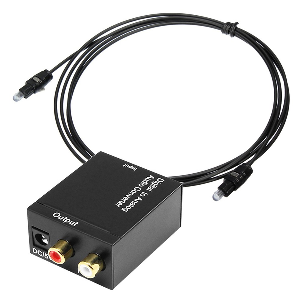 Bộ chuyển quang audio digital sang analog 2.0 (jack đỏ trắng)