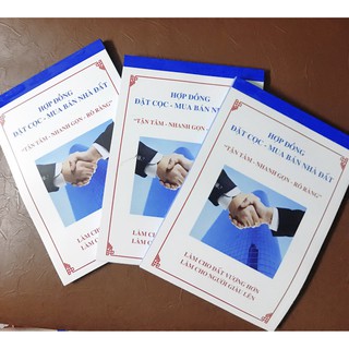 Sổ Cọc Nhà Đất 3 liên 150 tờ 50 bộ, pháp lý cụ thể, chính xác
