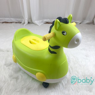 [BAO GIÁ SHOPEE ] Bô trẻ em hình thú có bánh xe 2 trong 1 9BABY - Hàng chính hãng - XANH LÁ