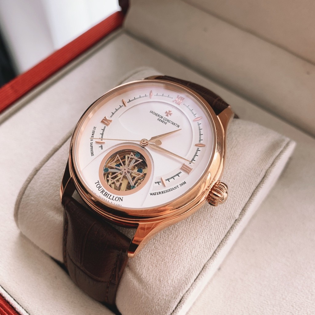 [MÁY CƠ - Automatic] Đồng Hồ Thời Trang Nam VACHERON 40mm Máy Cơ