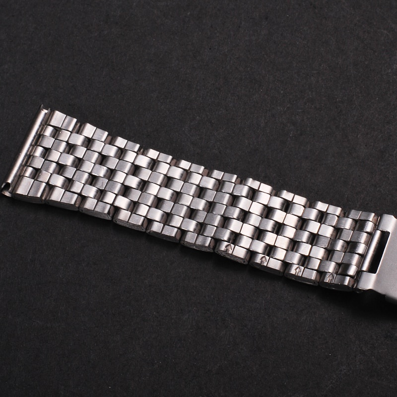 Dây Đeo Đồng Hồ Bằng Thép Không Gỉ Màu Vàng Bạc 18mm 20mm 22mm Cho Nam Và Nữ