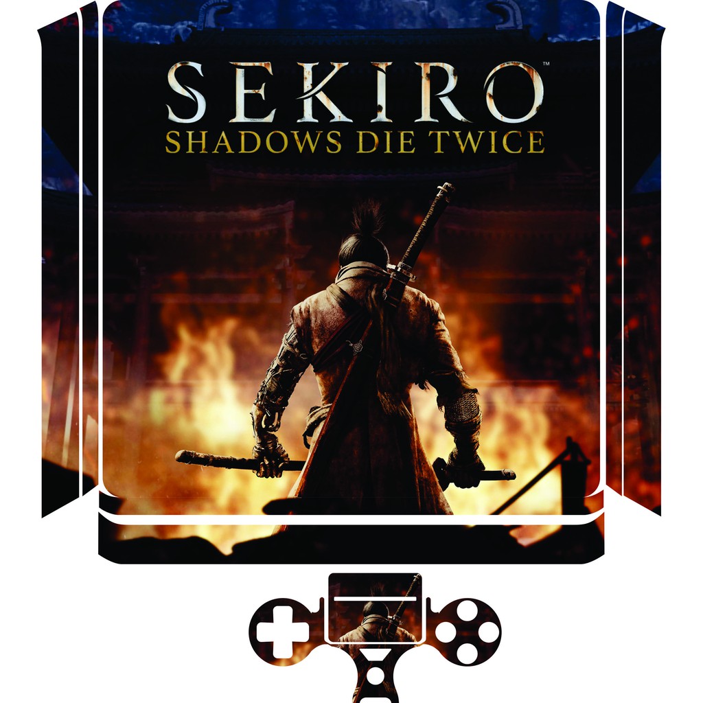 Miếng dán ps4 slim fat pro - Sekiro Shadows die twice (1 mặt)