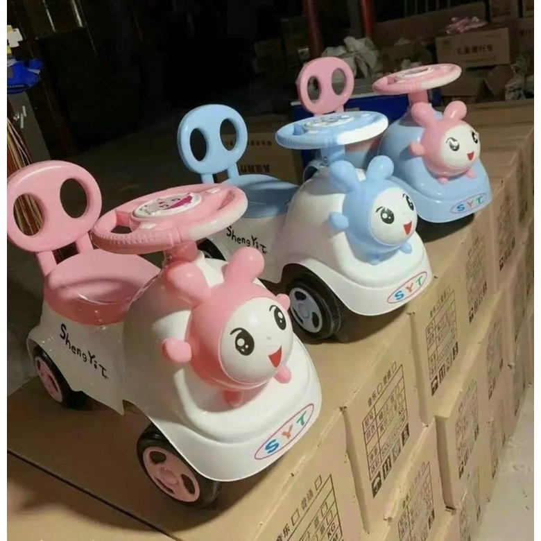 Xe chòi chân hình thú có nhạc có đèn cho bé