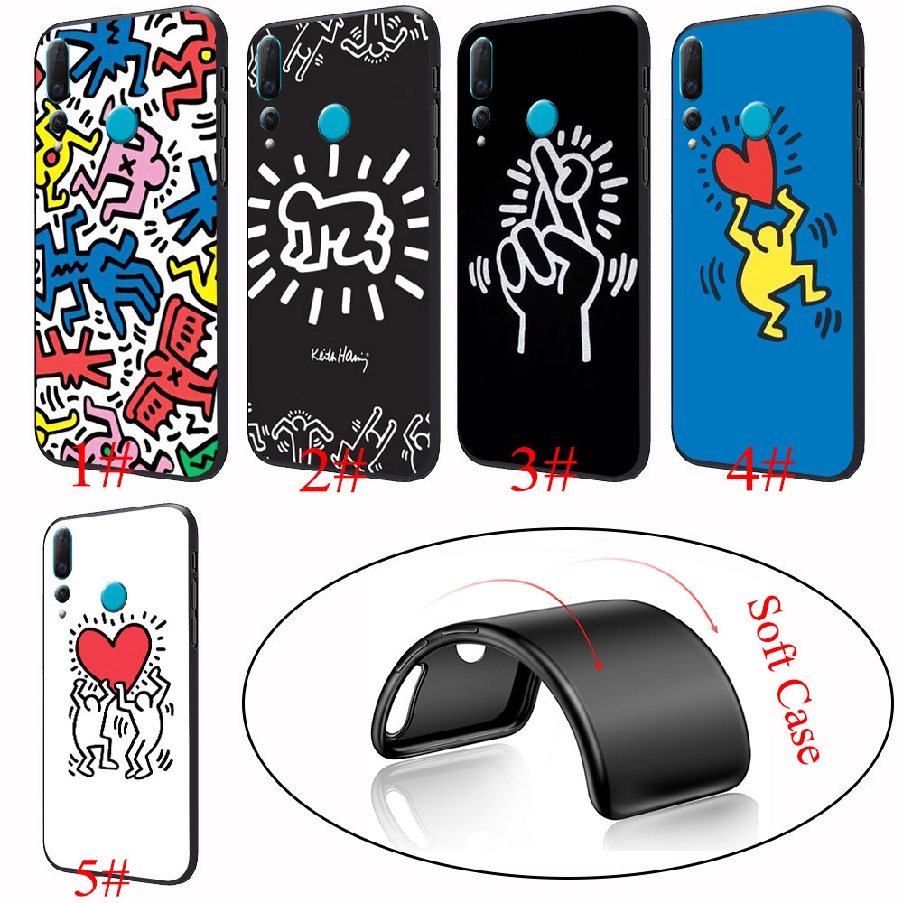 Ốp Lưng Silicone Cho Huawei P20 Pro Lite P Smart Z Plus 2018 2019 534yx Keith Haring