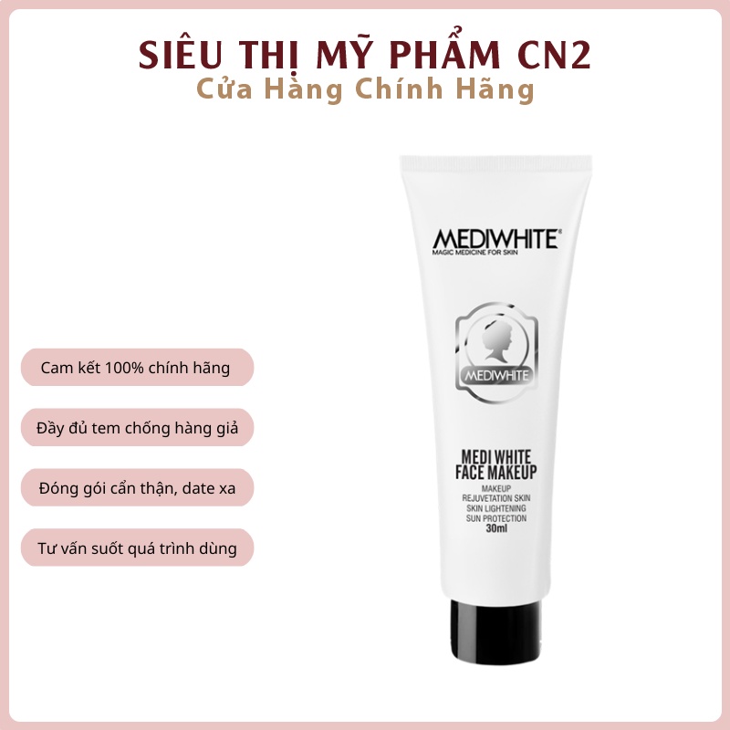 Kem Trang Điểm Chống Nắng Medi White - Medi White Face Makeup - Lớp Trang Điểm Bảo Vệ Da Hoàn Hảo