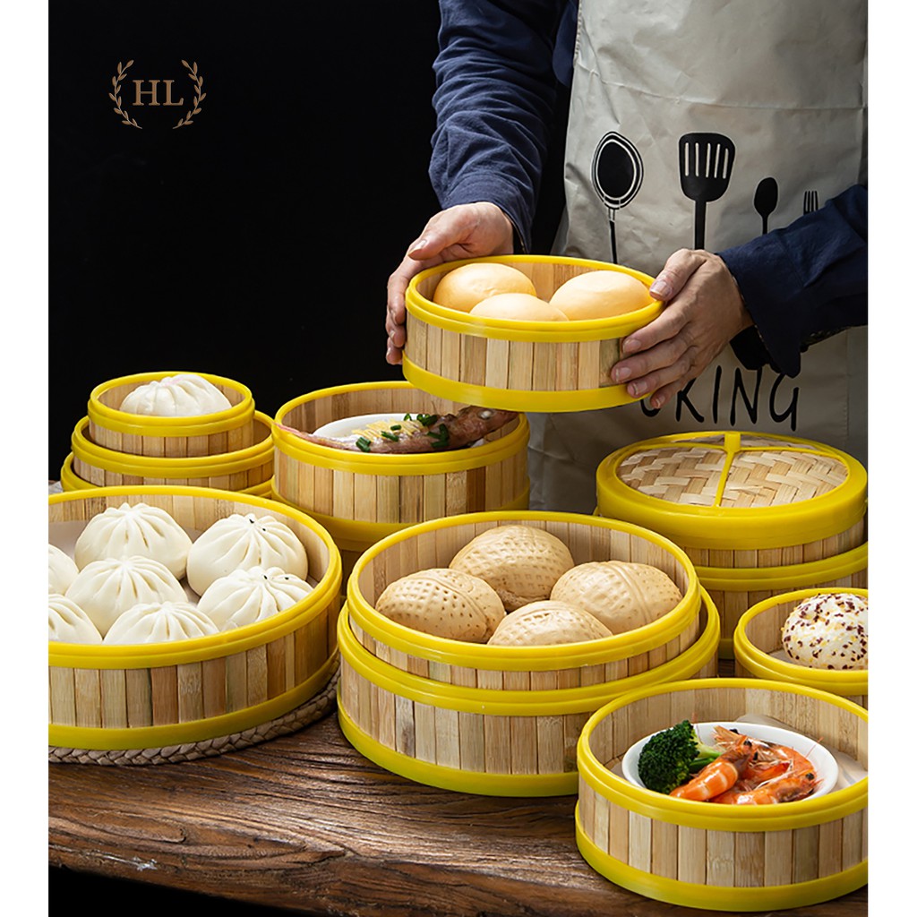 Xửng hấp bánh bao, Dim Sum, Há Cảo...4 Size | XỬNG TRE VIỀN NHỰA