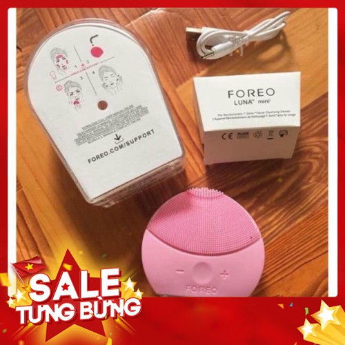 Máy rửa mặt massage Foreo Luna Mini 2 bảo hành 1 đổi 1 công nghệ sóng âm hiện đại làm sạch da hiệu quả Chammart