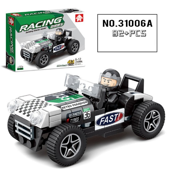 Bộ đồ chơi LEGO xếp hình hơn 100 chi tiết với các loại ô tô