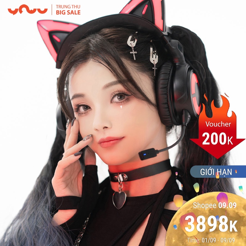 Tai nghe tai mèo Demon Dance YOWU Cat Ear Headphone 4 được nâng cấp toàn diện mang đến trải nghiệm âm thanh gây sốc.