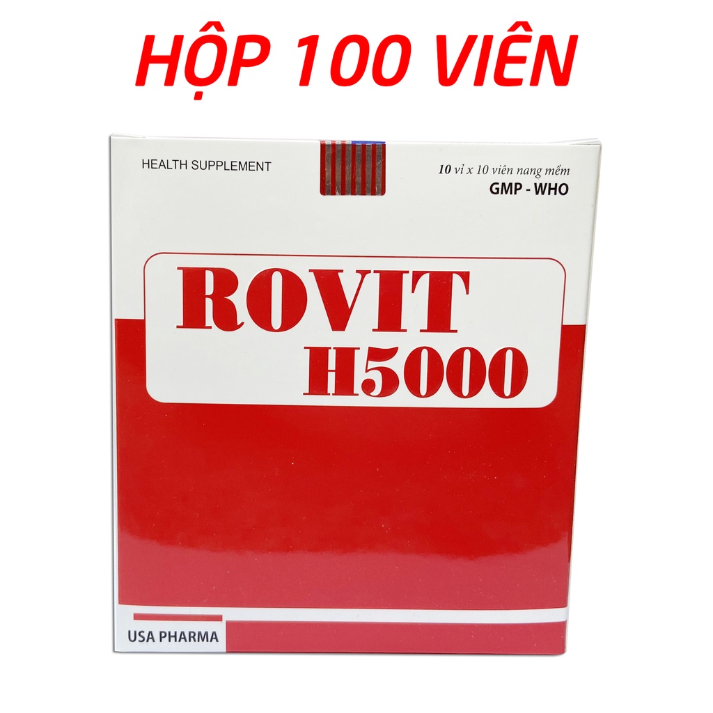 Rovit H5000 vitamin B tổng hợp tăng cường sức khỏe, sức đề kháng - 100 viên