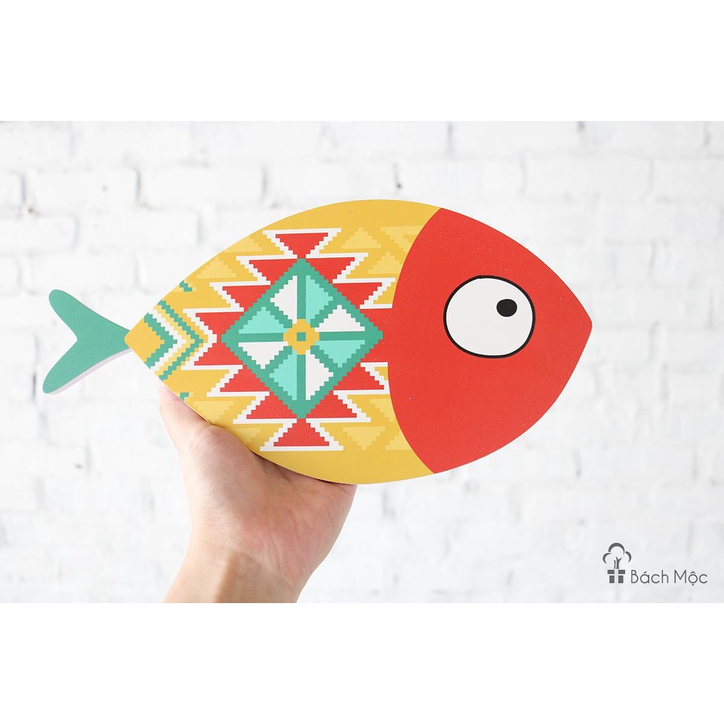 Set Cá Decor Dán Tường Bằng Gỗ Siêu Xinh