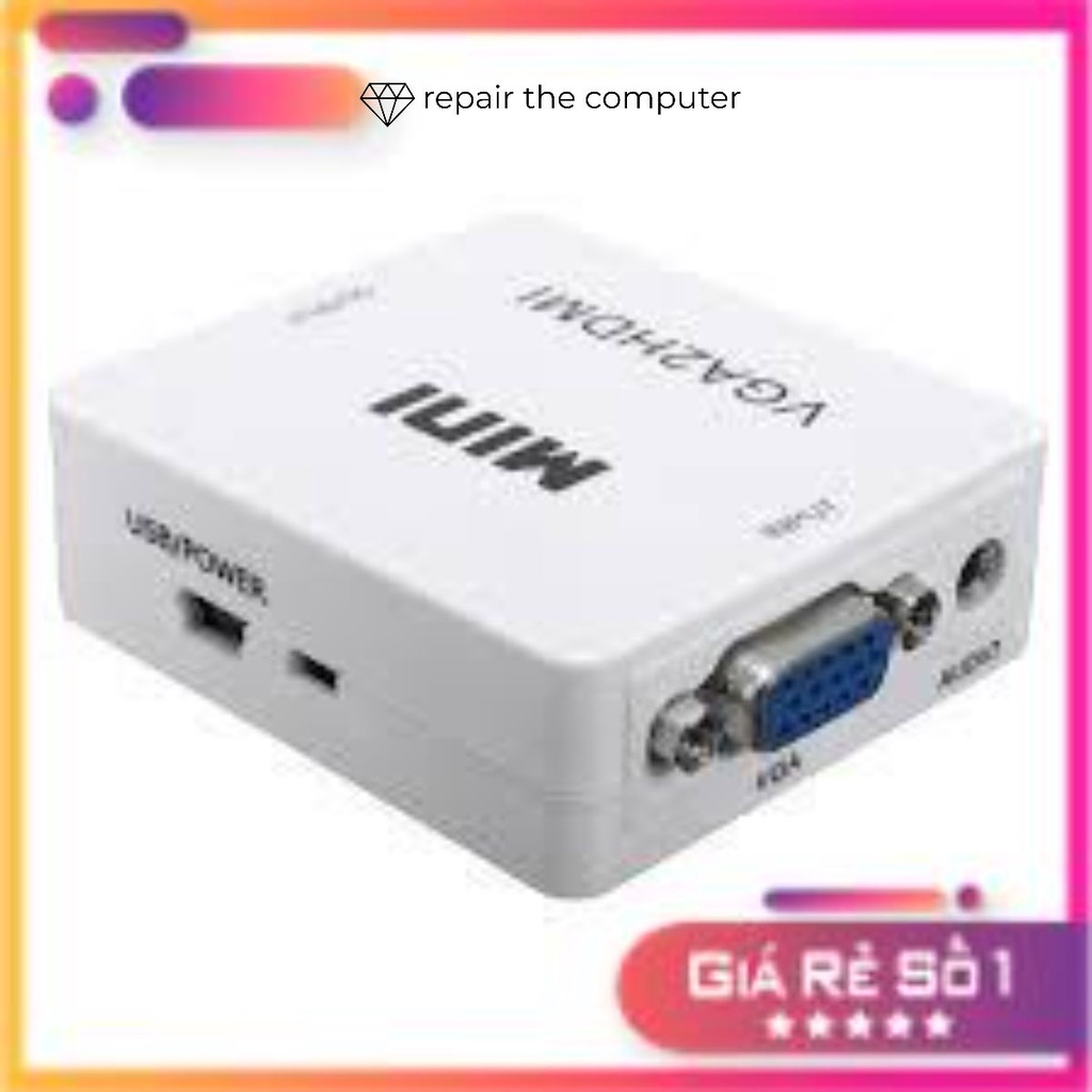 Bộ Chuyển Đổi HDMI Ra AV Tặng Kèm Dây Nguồn. Bảo Hành 6 Tháng