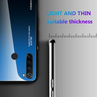 Ốp Lưng Mặt Kính Gradient Cho Xiaomi Redmi Note 8