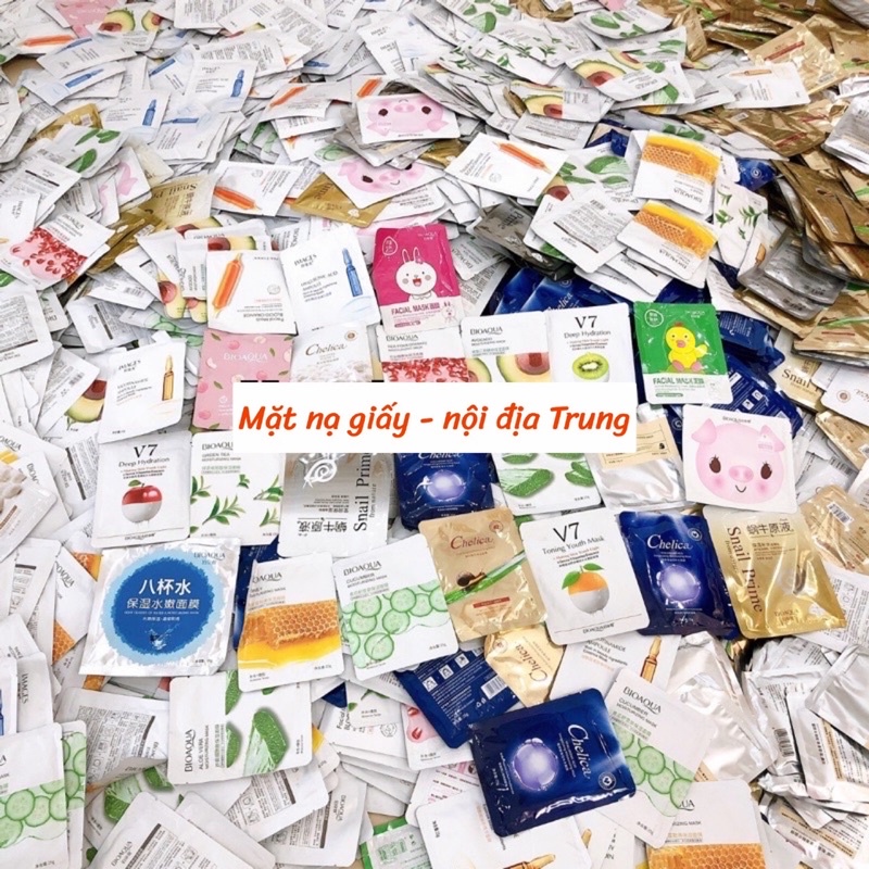 [Sẵn ] Mặt Nạ Giấy- hàng nội địa Trung( mẫu ngẫu nhiên)