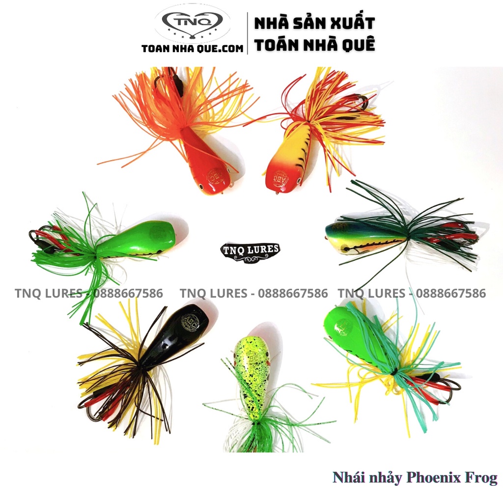 Mồi lure cá lóc nhái nhảy Phoenix frog (9g và 10g) - TNQ Lures - Toán nhà quê