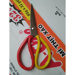 Kéo cắt gà cán đỏ vàng 26 cm