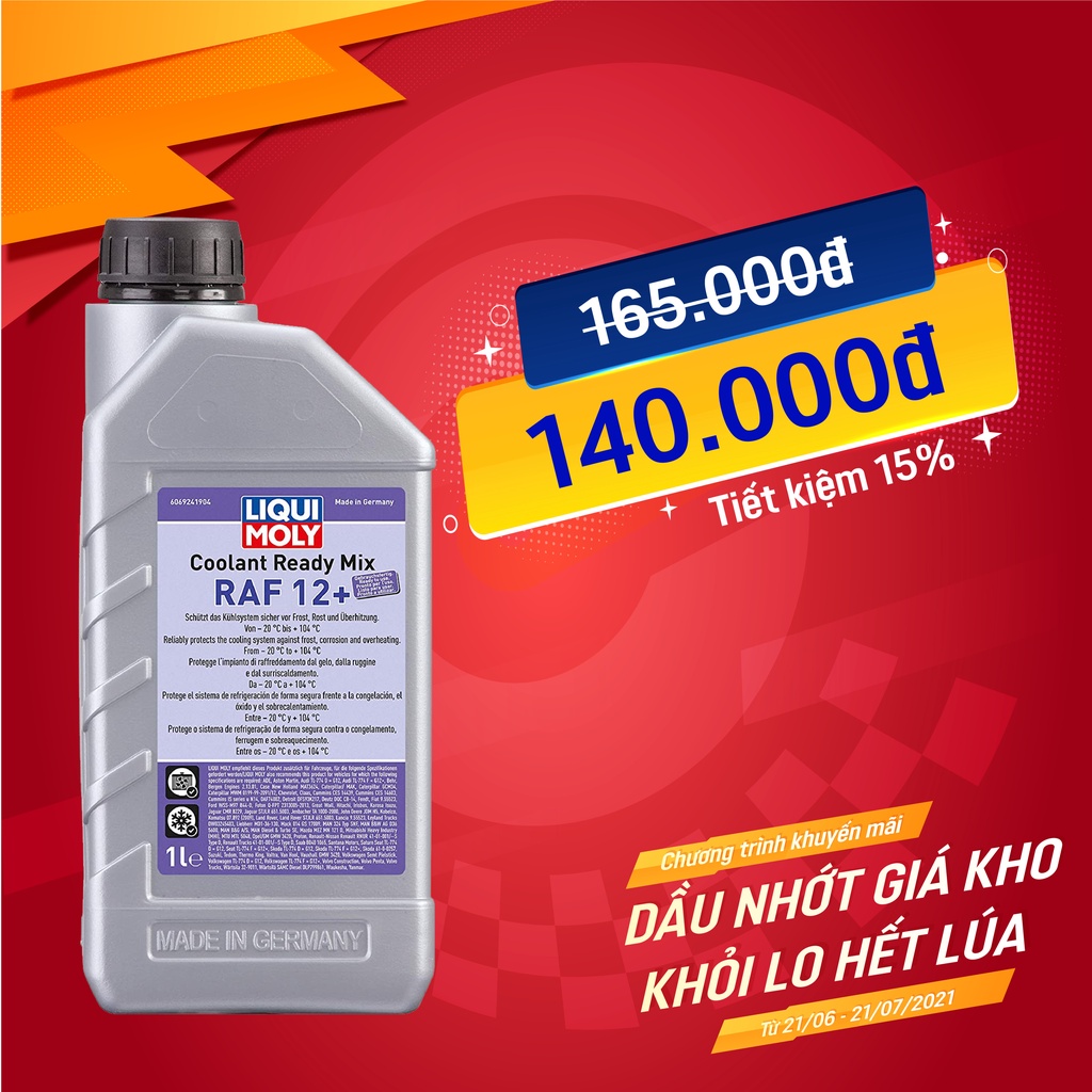 Nước làm mát Liqui Ready Mix RAF 12 Plus 1L