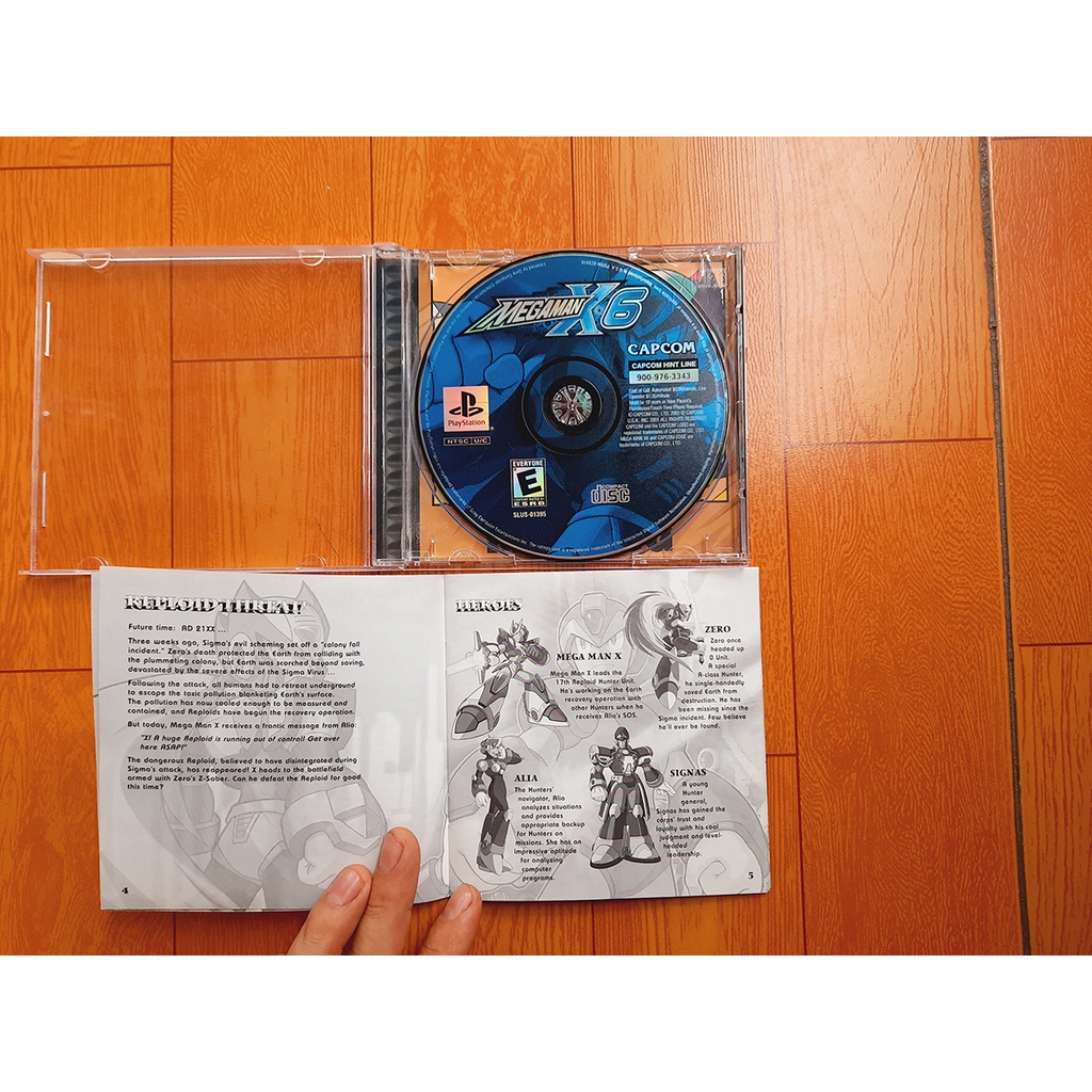 Dĩa gốc ps1 Megaman 8+X4+X5+X6