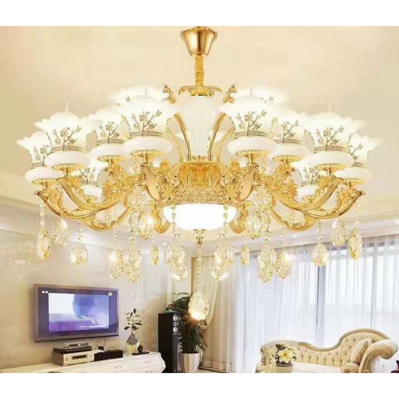 Đèn chùm 15 Tay -Tặng kèm 15 Bóng Led Tiết Kiệm Điên