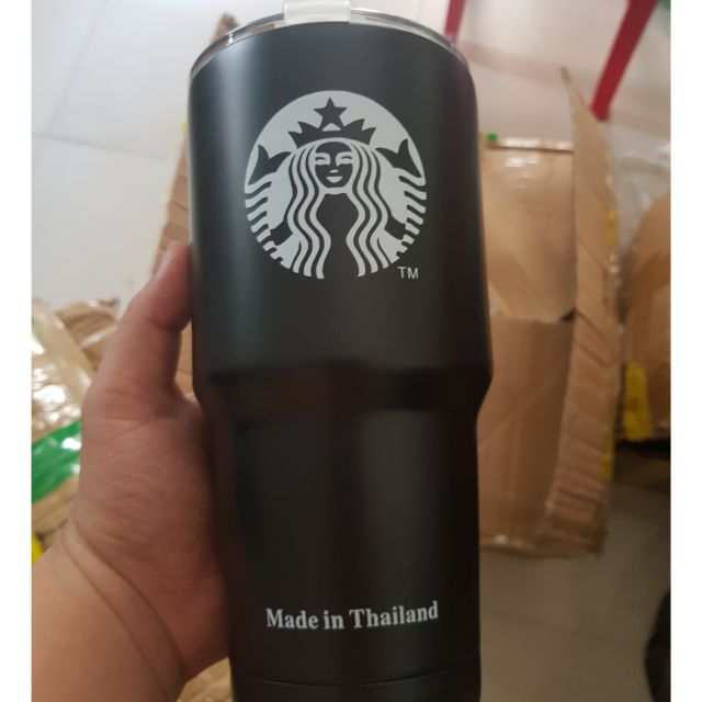 LY GIỮ NHIỆT THÁI ĐEN NHÁM 900 ML (CÓ TÚI + 2 ỐNG HÚT + CỌ RỬA)