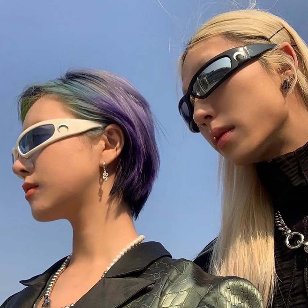 Kính mát gọng chữ nhật đơn giản phong cách hip hop cổ điển thời trang cho nữ