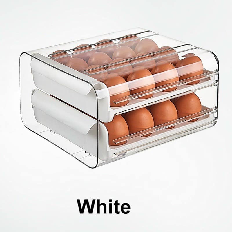 HỘP ĐỰNG TRỨNG GÀ 2 TẦNG 32 Ô CHẤT LIỆU NHỰA CỨNG TIỆN DỤNG