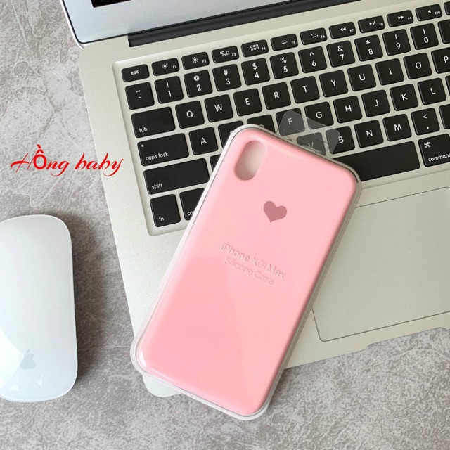 ☘️IPHONE X Xs 6plus ☘️FULL VIỀN - Ốp chống bẩn dễ lau chùi logo trái tim