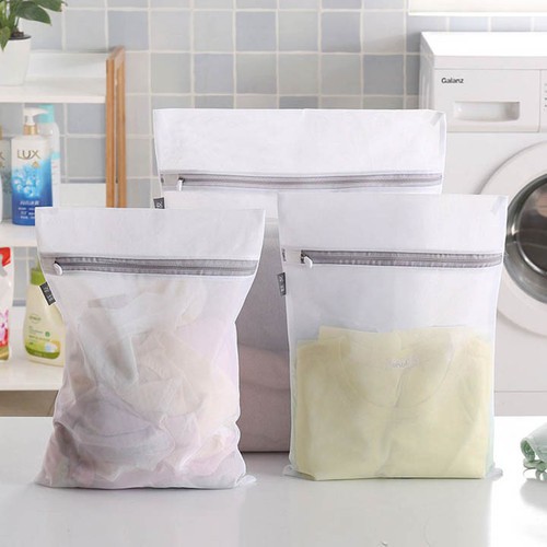 Túi Giặt Có Khóa Kéo Bảo Vệ Quần Áo Dạng Lưới Kích Thước 60x60