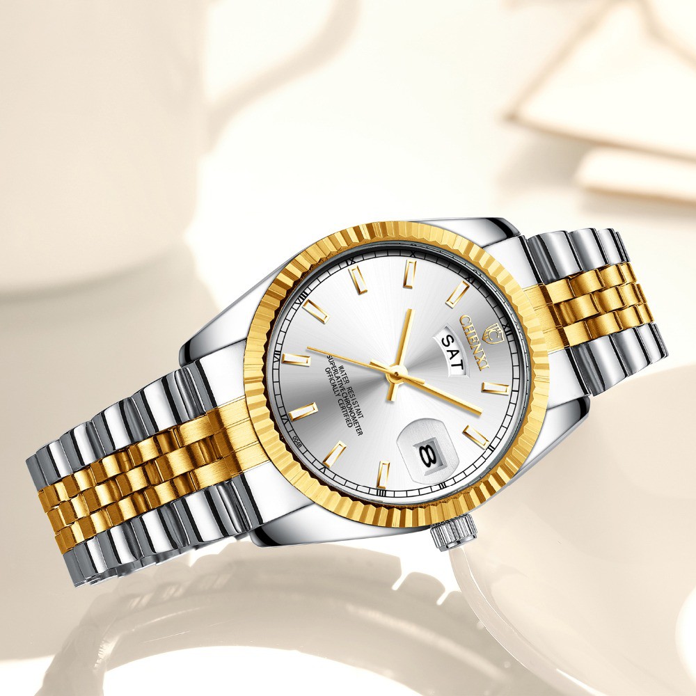 Đồng Hồ Nam Hiển Thị Ngày Chexi Kiểu Dáng Doanh Nhân