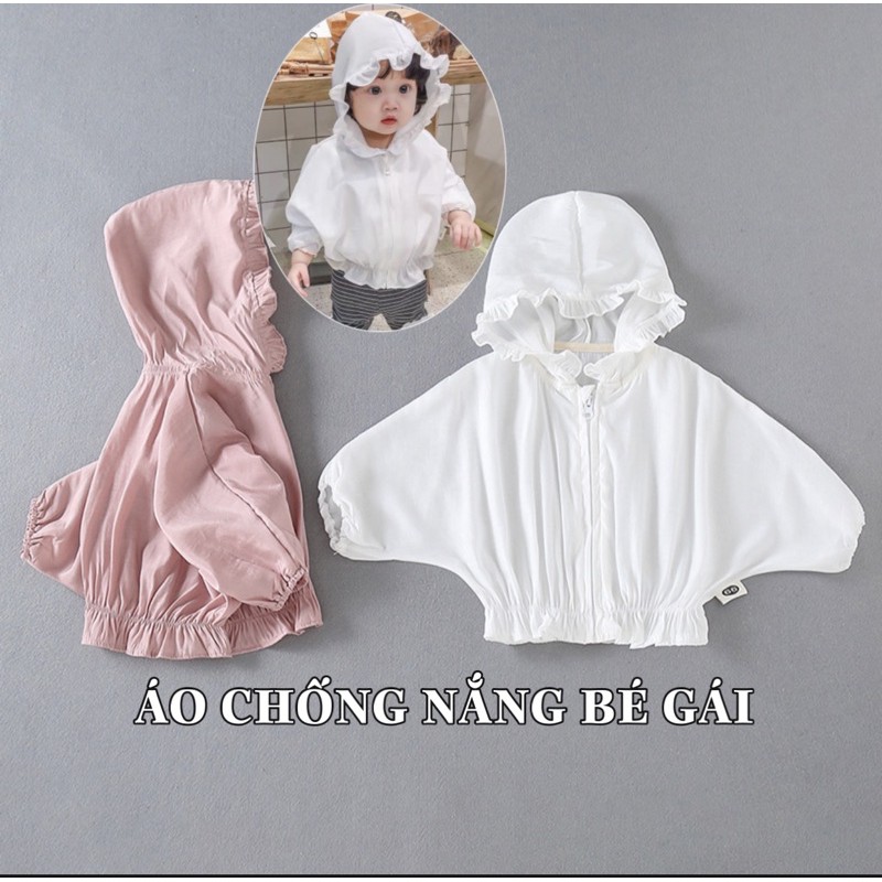 Áo chống nắng bé gái siêu dễ thương mẫu mới nhất 2021 100% cotton ms901609